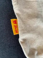 Vorschaubild 3 von Kinder Langarm Poloshirt Gr. 62 Beige mit S Applikation