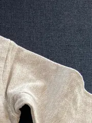 Vorschaubild 5 von Kinder Langarm Poloshirt Gr. 62 Beige mit S Applikation