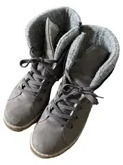Vorschaubild 3 von Damen Stiefelette Gr. 38 Grau Gefüttert Schnürung Winterboots