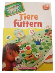 Vorschaubild 1 von Brettspiel Tiere füttern Spielend lernen Lernspiel Kinder 3-7 Jahre