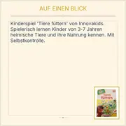 Vorschaubild 3 von Brettspiel Tiere füttern Spielend lernen Lernspiel Kinder 3-7 Jahre
