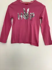 Vorschaubild 2 von Mädchen Langarmshirt Pink Pailletten Gr. 128/134 Casual