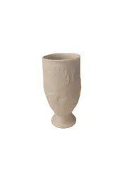 Vorschaubild 1 von AK Kaiser Vase Porzellan Weiß Relief Dekor Elegant Kelchförmig 16cm