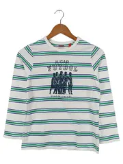 Vorschaubild 1 von Kinder Langarmshirt Gr. 140/146 Gestreift Fußball Mehrfarbig