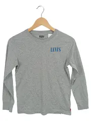 Vorschaubild 1 von Kinder Langarmshirt Grau Gr. 152 Baumwolle Casual Logo