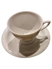 Vorschaubild 1 von Classic Tasse Untertasse 2tlg Porzellan Weiß 8cm