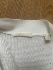 Vorschaubild 2 von Damen Strickjacke Cardigan Weiß Gr. XL 42 Viskose