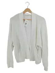 Vorschaubild 1 von Damen Strickjacke Cardigan Weiß Gr. XL 42 Viskose