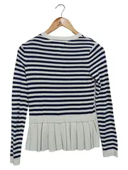 Vorschaubild 2 von Pullover Damen 32/XXS Gestreift Blau Weiß Preppy Maritim Baumwolle