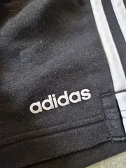 Vorschaubild 2 von Kinder Sport Shorts Gr. 128 Schwarz Weiß 3-Streifen