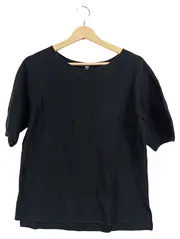 Vorschaubild 1 von Damen T-Shirt Kurzarm Gr. S Schwarz Basic Baumwolle
