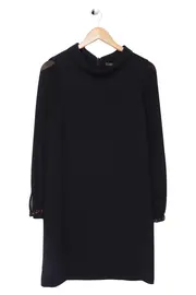 Vorschaubild 1 von Damen Freizeitkleid Gr. 38/M Schwarz Elegant Polyester Minikleid