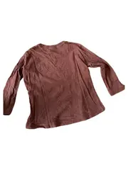 Vorschaubild 2 von Langarmshirt Kinder Gr. 98 Braun Basic Baumwolle Unisex
