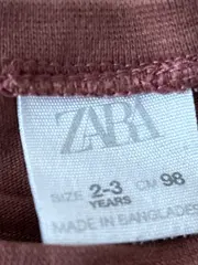 Vorschaubild 4 von Langarmshirt Kinder Gr. 98 Braun Basic Baumwolle Unisex