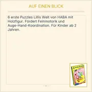 Vorschaubild 2 von 6 erste Puzzles Lillis Welt mit Holzfigur ab 2 Jahre 5940
