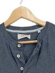 Vorschaubild 2 von Herren Henley T-Shirt Gr. S Grau Kurzarm Casual