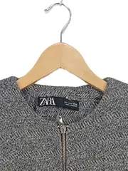 Vorschaubild 7 von Damen Sweatjacke Gr. S grau meliert Reißverschluss Baumwolle