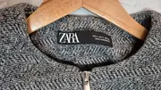 Vorschaubild 6 von Damen Sweatjacke Gr. S grau meliert Reißverschluss Baumwolle