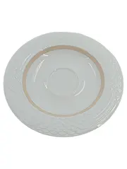 Vorschaubild 1 von Leonard Paris Untertasse Estoril Weiß Gold 16 cm Porzellan