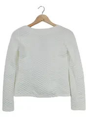 Vorschaubild 2 von Damen Steppjacke Gr. 36/S Weiß Klassisch Elegant