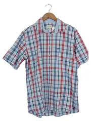 Vorschaubild 1 von Herren Freizeithemd Kariert Kurzarm Gr. 48/M Baumwolle Casual