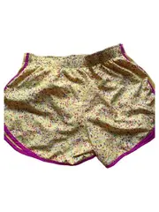 Vorschaubild 6 von Damen Laufshorts Sport Shorts Gelb Bunt Muster Gr. M 38