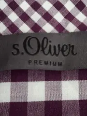 Vorschaubild 4 von Premium Hemdbluse Damen Gr. M 38 Lila Weiß Kariert Gingham