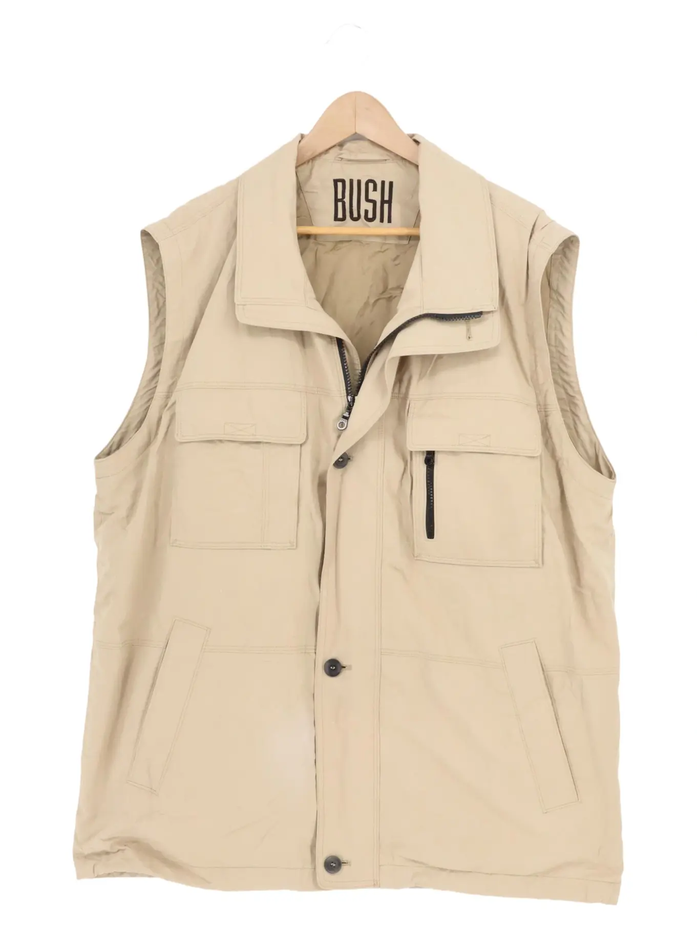 PETER HAHN Leichte Weste Herren Gr. 54 XXL Beige Casual Business