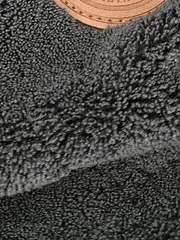 Vorschaubild 4 von Steppjacke Damen Kapuze Fellbesatz Lederdetails Grau Gr. XS