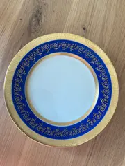 Vorschaubild 1 von Platzteller Porzellan Rund Klassisch Blumen Festlich 20 cm