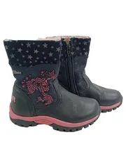 Vorschaubild 1 von Mädchen Schneestiefel Gr. 27 Blau Pink Sterne Winterstiefel