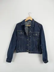 Vorschaubild 6 von Damen Jeansjacke Blau Gr. M Baumwolle Klassisch Denim Jacke