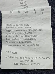 Vorschaubild 4 von Strickjacke Damen Gr. 38/M Blau Klassisch Elegant V-Ausschnitt