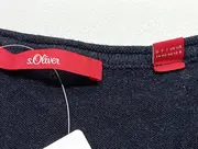 Vorschaubild 3 von Strickjacke Damen Gr. 38/M Blau Klassisch Elegant V-Ausschnitt