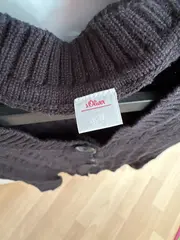 Vorschaubild 3 von Damen Strickjacke Kurzarm Schwarz Gr. 36 S Casual