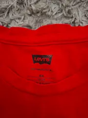 Vorschaubild 2 von T-Shirt Kinder Gr. 140 Rot Logo-Print Kurzarm Baumwolle