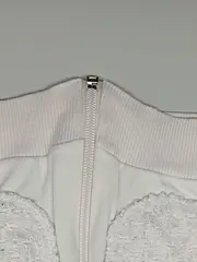 Vorschaubild 6 von Mädchen Weste Kapuze Strass Spitze Weiß Gr. 86/92
