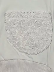 Vorschaubild 4 von Mädchen Weste Kapuze Strass Spitze Weiß Gr. 86/92