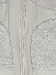 Vorschaubild 5 von Mädchen Weste Kapuze Strass Spitze Weiß Gr. 86/92