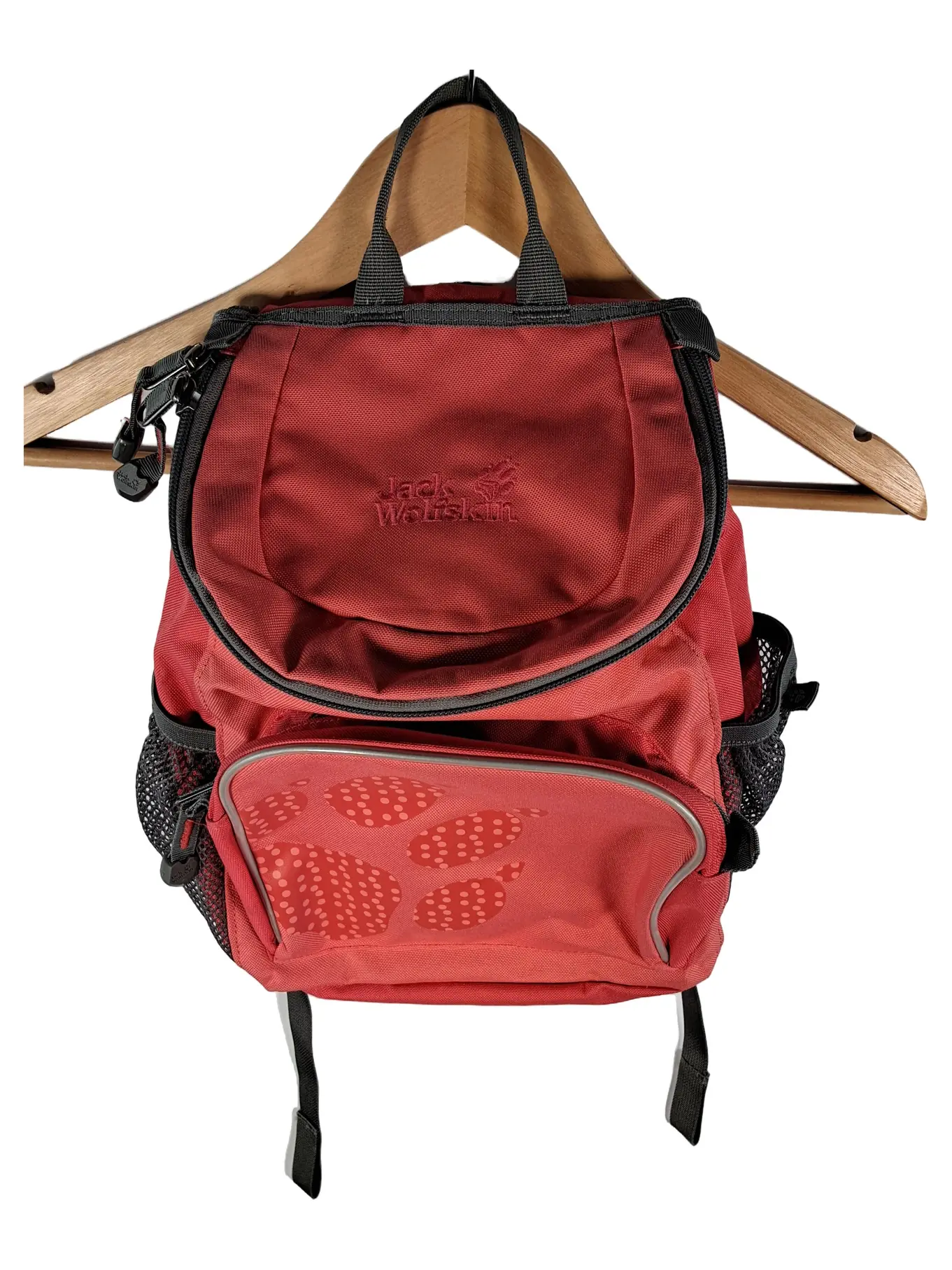JACK WOLFSKIN Kinder Rucksack Outdoor Schule Rot Polyester 32cm