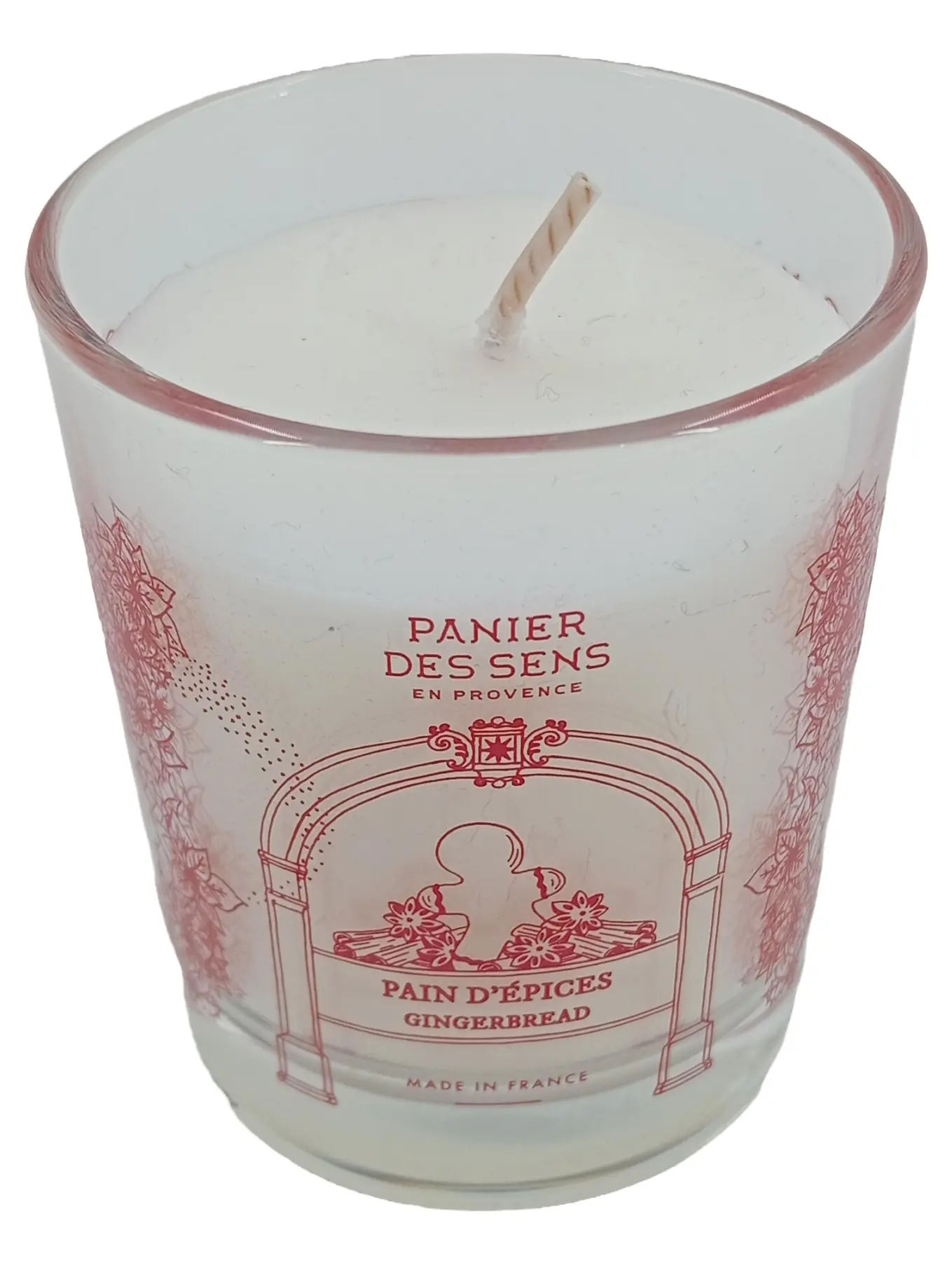 PANIER DES SENS Duftkerze Pain d'Épices Gingerbread Weiß 6.5cm