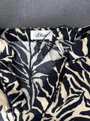 Vorschaubild 4 von Damen Hemdbluse Zebra-Muster Viskose 3/4-Arm Gr. 40;L