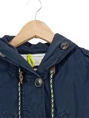 Vorschaubild 3 von Damen Parka Blau Gr. 38/M Kapuze Baumwolle Freizeit Casual