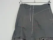 Vorschaubild 3 von Damen A-Linienrock Gr. 36 S Grau Modern Rüschen