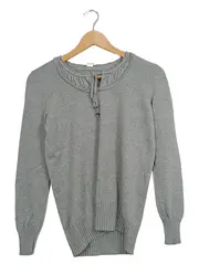 Vorschaubild 1 von Damen Pullover Grau Casual Gr. 36/S Langarm