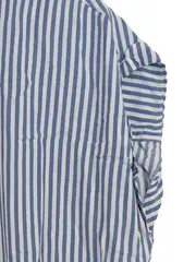 Vorschaubild 5 von Damen Hemdbluse Gr. 40/L gestreift Kurzarm Viskose