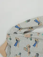 Vorschaubild 5 von Baby Sweatshirt Tiermotive Gr. 80 Grau Baumwolle