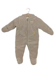 Vorschaubild 1 von Baby Einteiler Overall Gr. 62 Beige Casual mit Kapuze