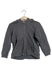 Vorschaubild 1 von Kinder Kapuzenjacke Hoodie Gr. 98 Grau Reißverschluss Baumwolle