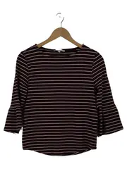 Vorschaubild 1 von Damen Pullover Einheitsgröße Rot-Weiß Gestreift Casual